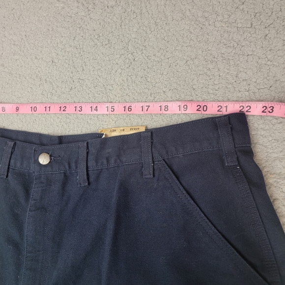 NWT Carhartt Loose Original Fit Washed Duck Work Dungaree Pants Dark Navy 44x32 - Picture 7 of 11